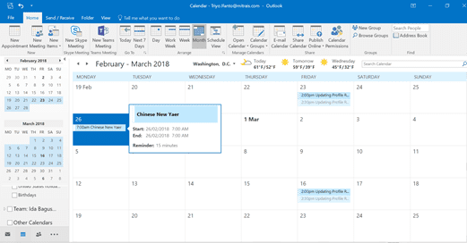 sharepoint workflow, test result in calendar