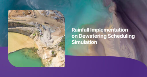 Rainfall Implementation on Dewatering Scheduling Simulation